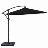 10ft Cantilever Patio Umbrella with Weighted Base