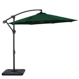 10ft Cantilever Patio Umbrella with Weighted Base