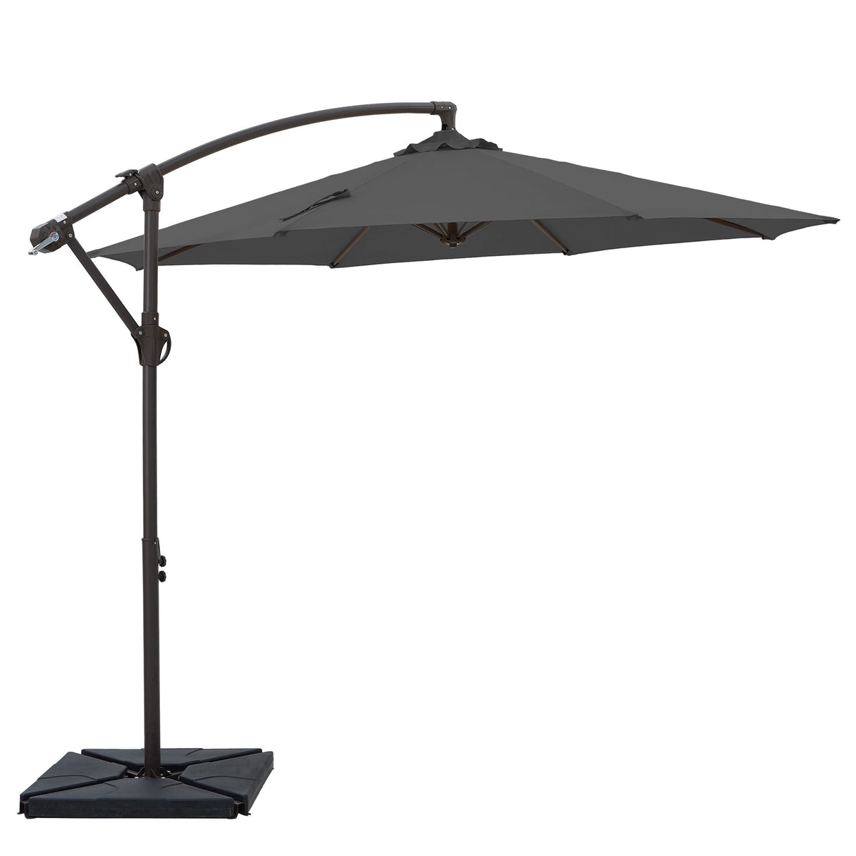 10ft Cantilever Patio Umbrella with Weighted Base