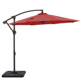 10ft Cantilever Patio Umbrella with Weighted Base
