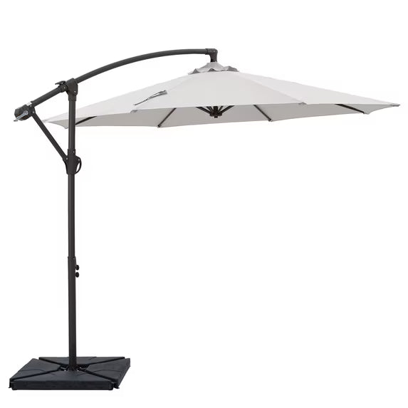 10ft Cantilever Patio Umbrella with Weighted Base
