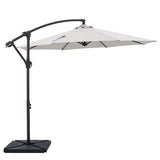 10ft Cantilever Patio Umbrella with Weighted Base