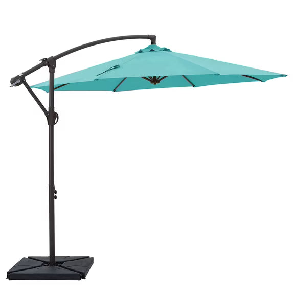 10ft Cantilever Patio Umbrella with Weighted Base