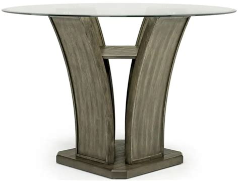 Dapper Grey Round Counter Table Base
