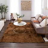 Karastan Billow Shag Rug - Billow Shag Rust 5'3"X8'