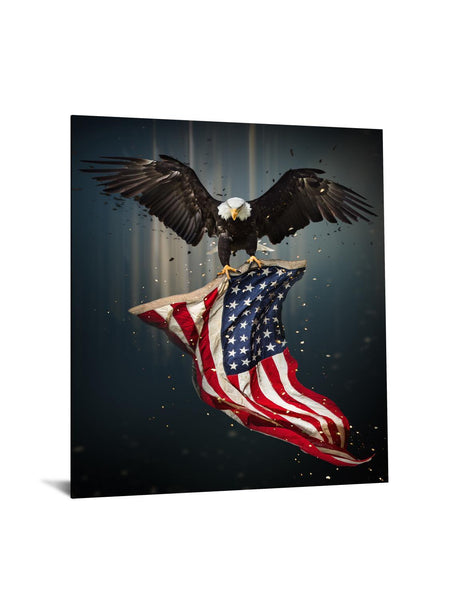 Eagle Flag Tempered Glass with Foil