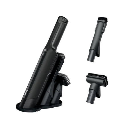 Shark WV410CO black handheld vacuum with dock and two attachments
