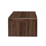 Mara Walnut 47-Inch Minimalist Storage Cocktail Table