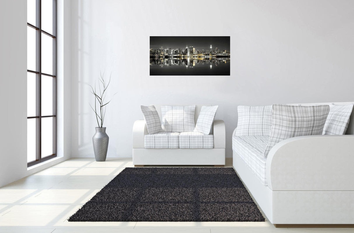 Hand Painted Textured Canvas in Frame