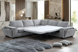 Dayne 3-Piece Sleeper Sectional with Built-In Power & Storage - Gray