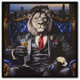 Strictly Business Hand-painted Canvas in Frame