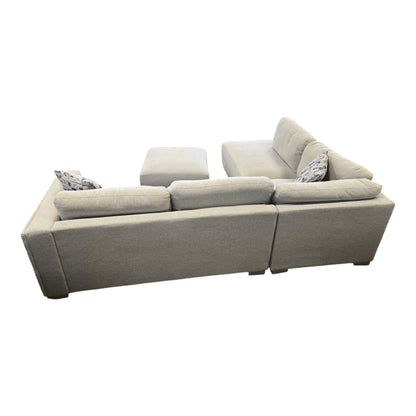 Drayden Fabric Sectional with Ottoman