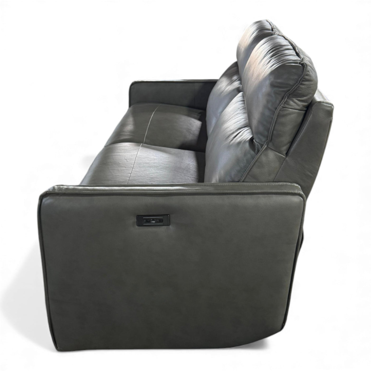 Henredon Keira Leather Zero-gravity Reclining Sofa