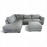 Drayden Fabric Sectional with Ottoman by Synergy Home Furnishings