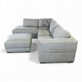 Drayden Fabric Sectional with Ottoman by Synergy Home Furnishings