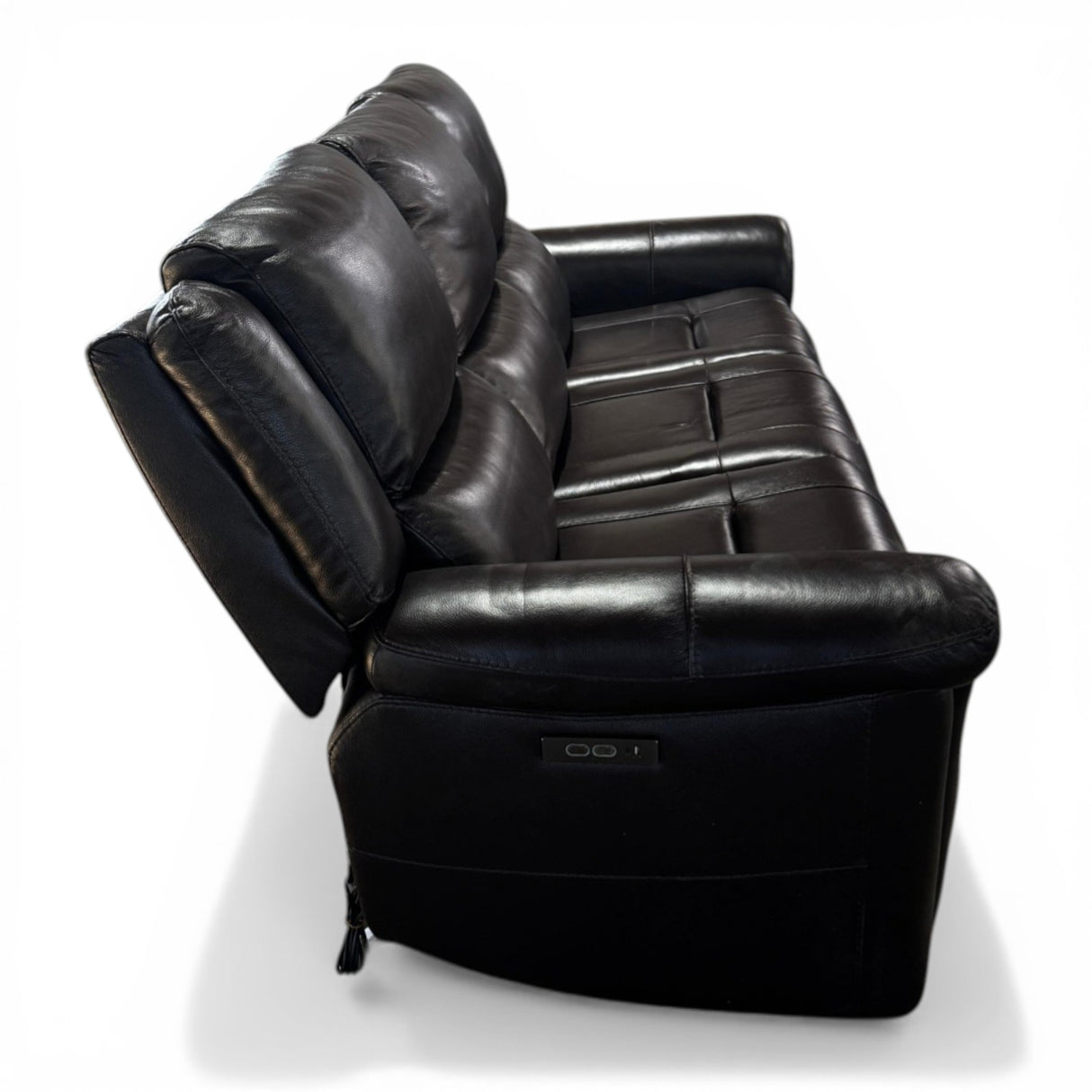 Alba Leather Power Reclining Sofa with Power Headrests