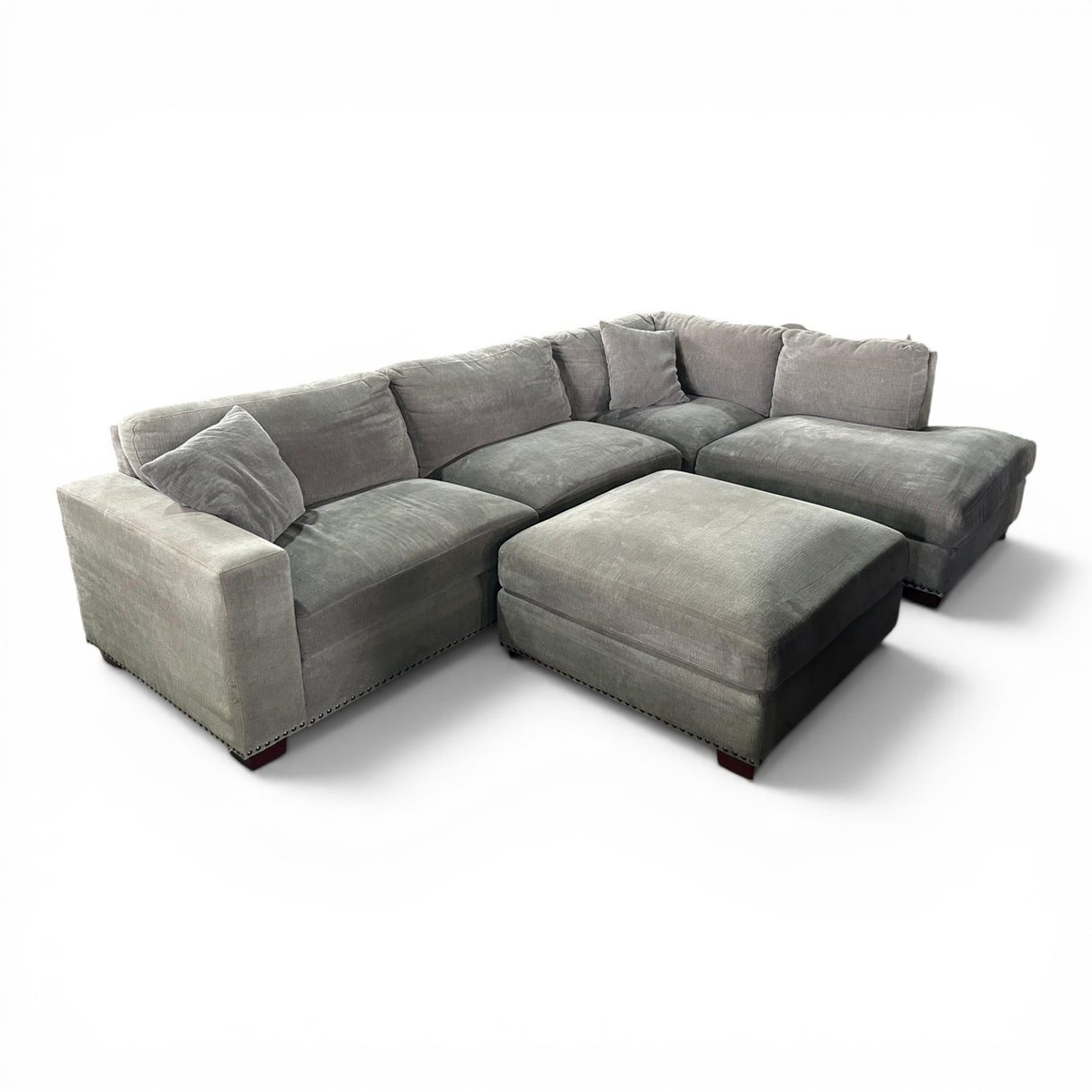 Bainbridge Fabric Sectional with Ottoman
