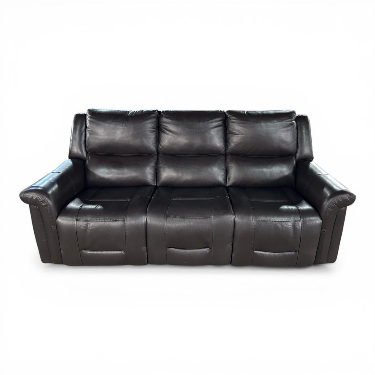 Alba Leather Power Reclining Sofa with Power Headrests