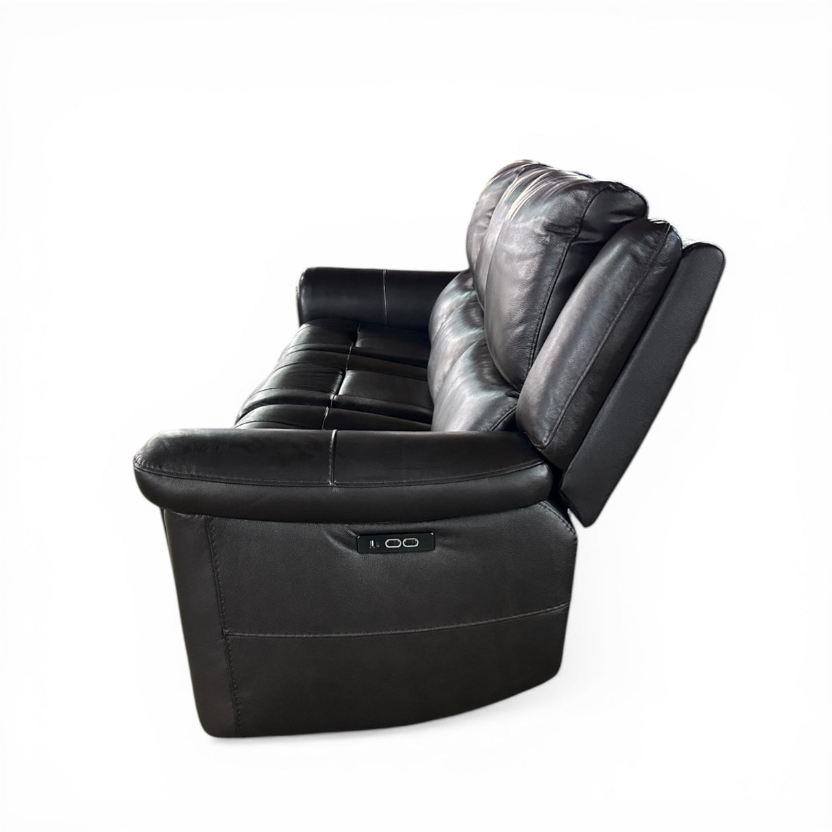 Alba Leather Power Reclining Sofa with Power Headrests