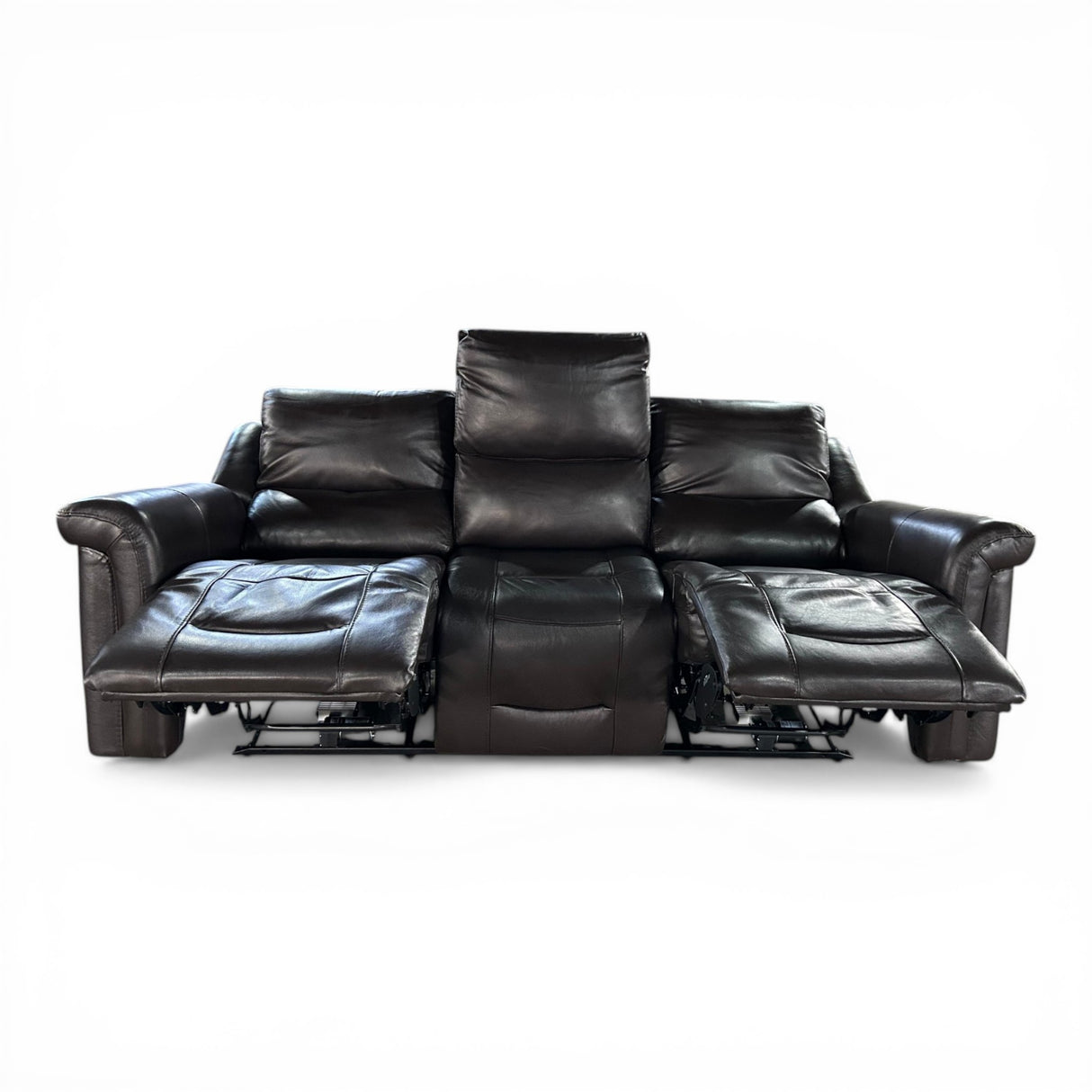 Alba Leather Power Reclining Sofa with Power Headrests