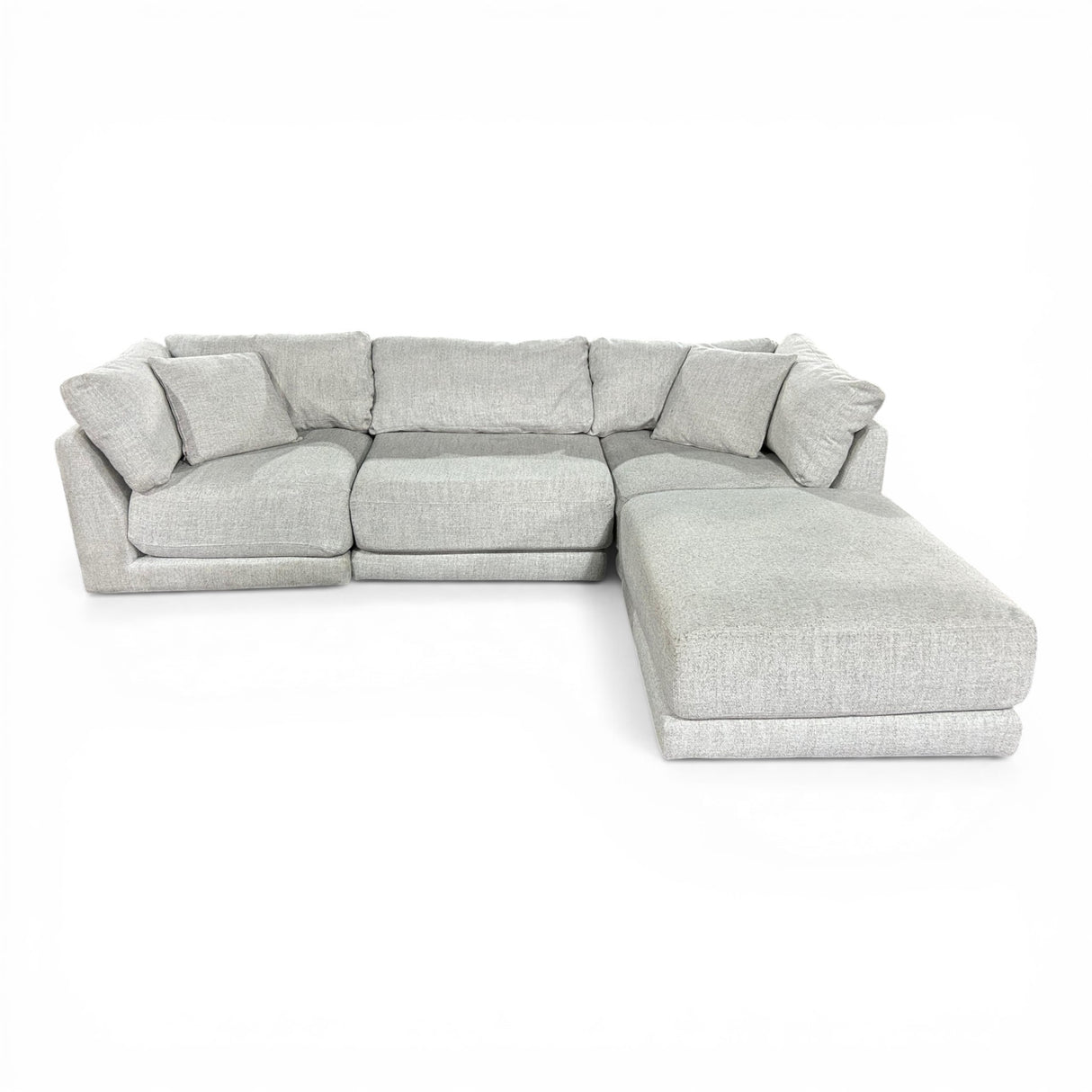 Aiden & Ivy Furniture Dayna 4-Piece Fabric Modular Sectional