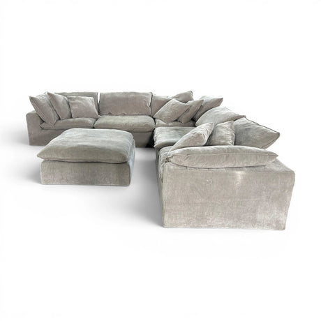 Aiden & Ivy Sereen 6-piece Fabric Modular Sectional, Taupe