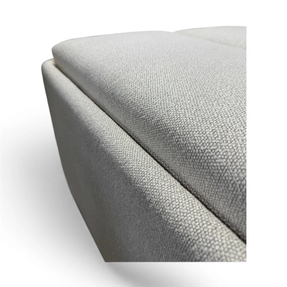 Henredon Sona Fabric Storage Ottoman with Reversible Wood Tray Tops
