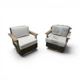 Agio Juniper 2-piece Outdoor Patio Swivel Glider Chairs