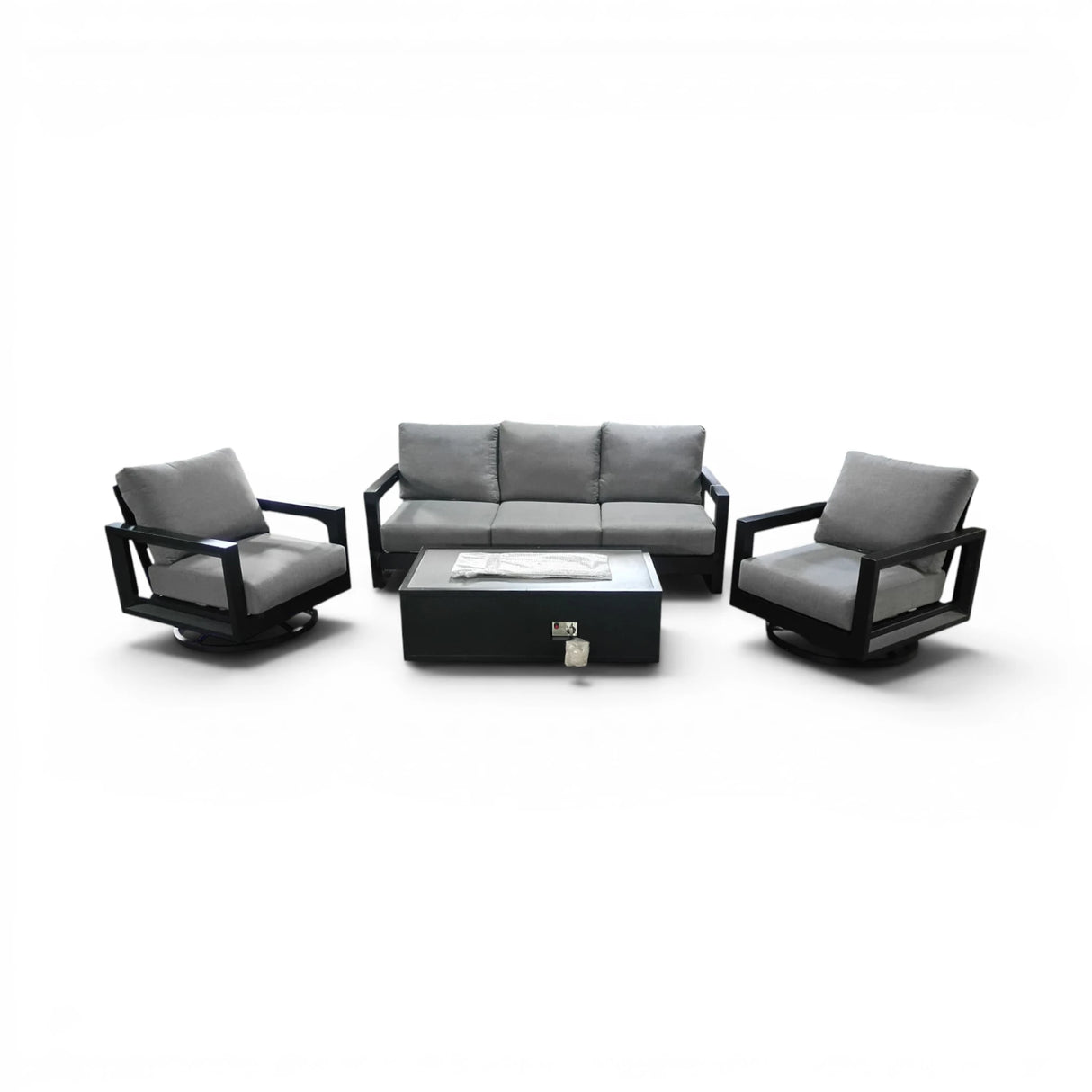 Henredon Trego 5-piece Fire Outdoor Patio Seating Set