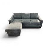 Coddle Aria Fabric Sleeper Sofa with Reversible Chaise and Storage, Gray