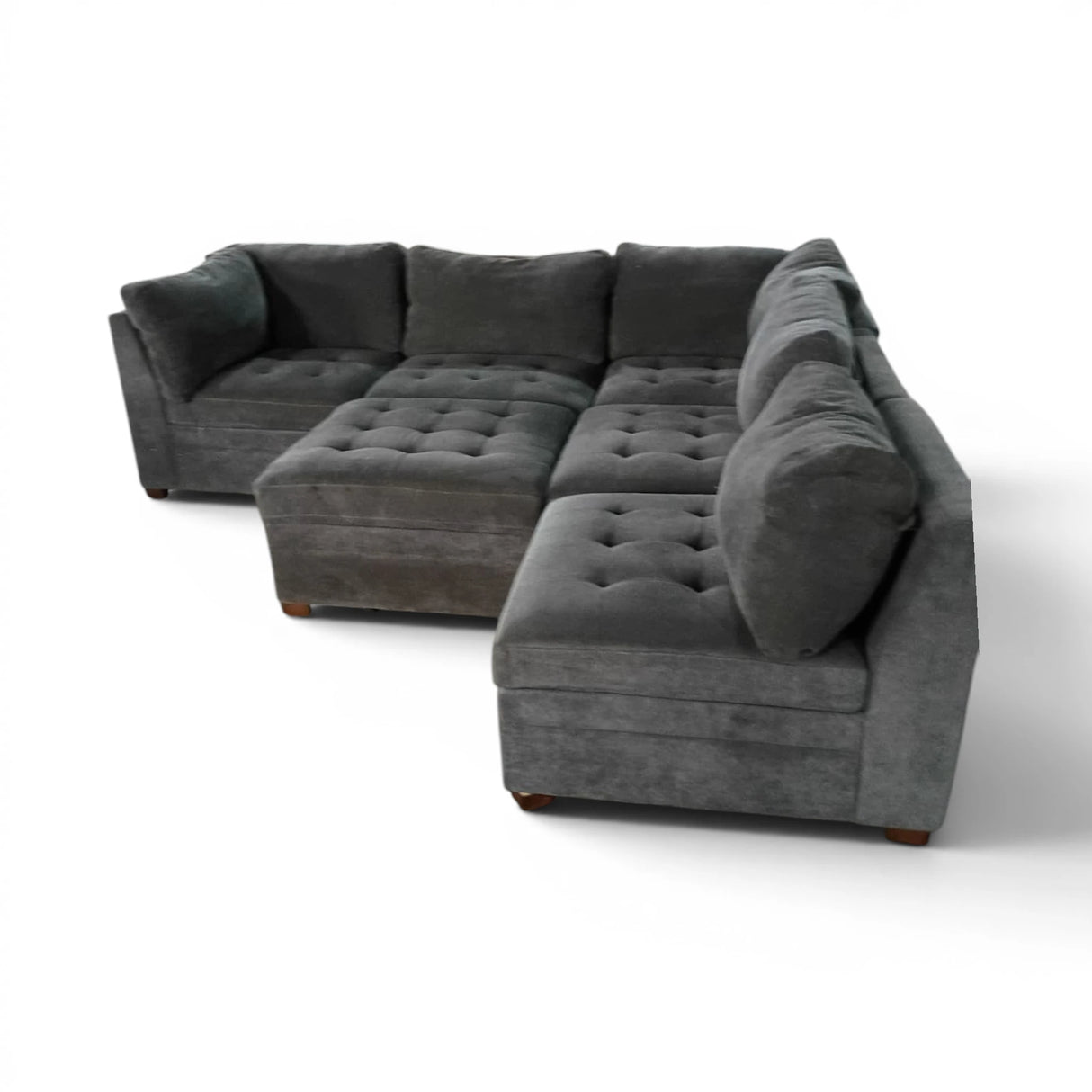 Thomasville Tisdale Fabric Sectional with Storage Ottoman