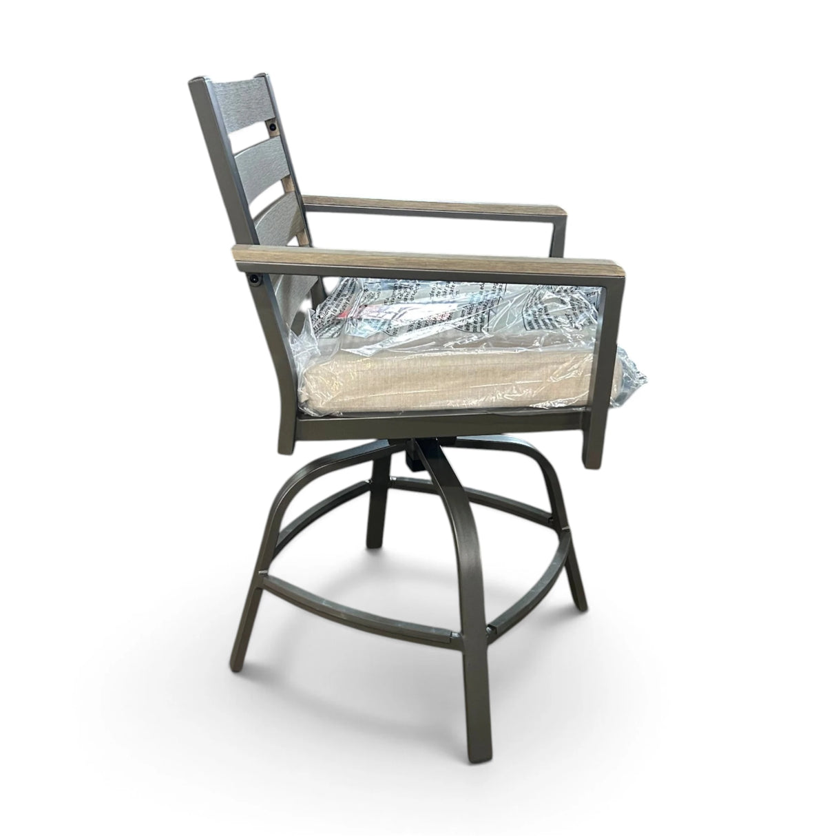 Agio Nicolet Outdoor Patio High Dining Swivel Chair