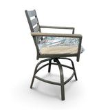 Agio Nicolet Outdoor Patio High Dining Swivel Chair