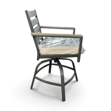 Agio Nicolet Outdoor Patio High Dining Swivel Chair