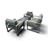 Sierra 4-piece Outdoor Patio Seating Set
