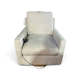 Thomasville Arland Park Swivel Glider Chair with Storage Ottoman