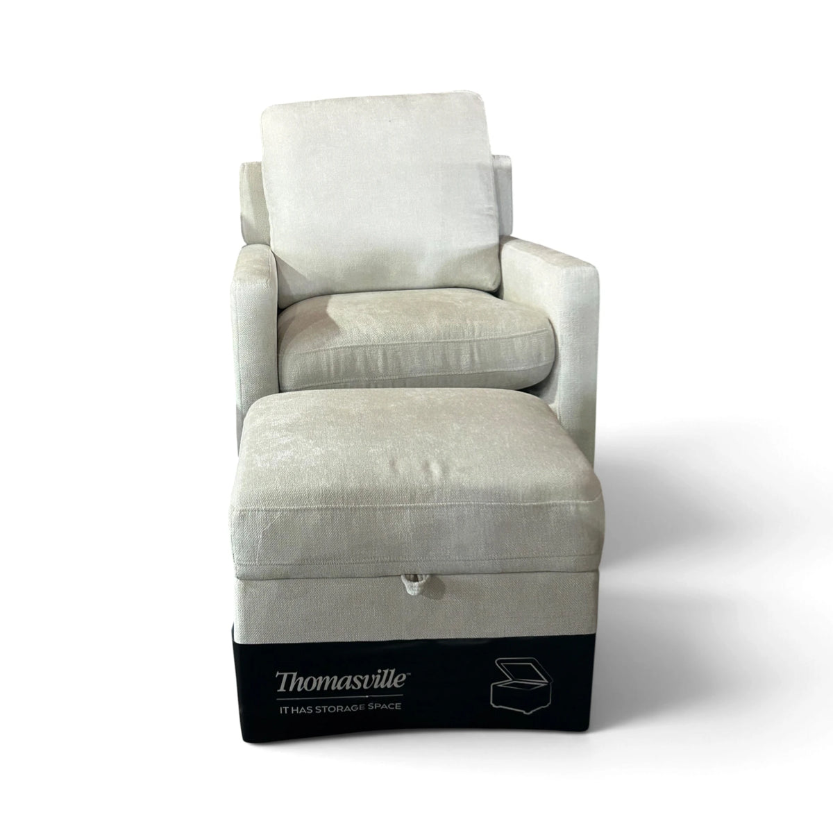Arland Park Fabric Chair with Ottoman