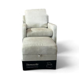 Arland Park Fabric Chair with Ottoman