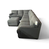 Thomasville Emilee Fabric Sectional with Storage Ottoman