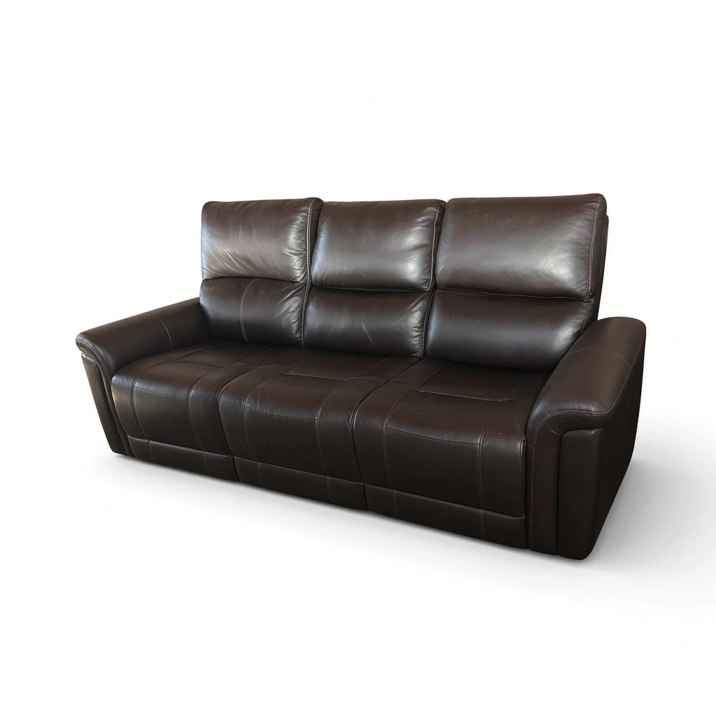 Alba Leather Power Reclining Sofa with Power Headrests