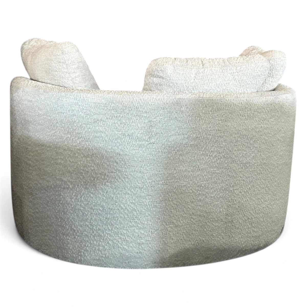 Holley Oversized Fabric Accent Chair with Storage Ottoman