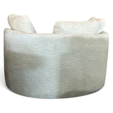 Holley Oversized Fabric Accent Chair with Storage Ottoman