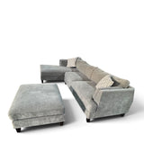 Ellery Fabric Sectional with Ottoman