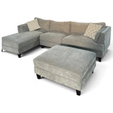 Ellery Fabric Sectional with Ottoman
