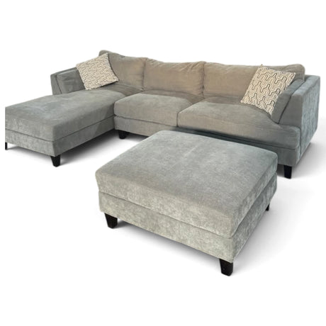 Ellery Fabric Sectional with Ottoman