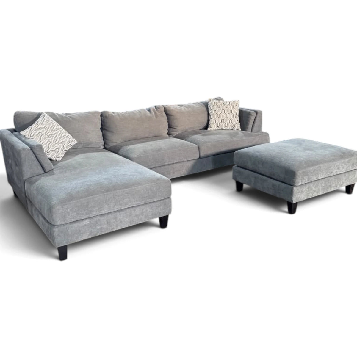 Ellery Fabric Sectional with Ottoman