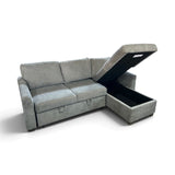Coddle Cameron Convertible Sofa with Reversible Chaise and Storage, Gray