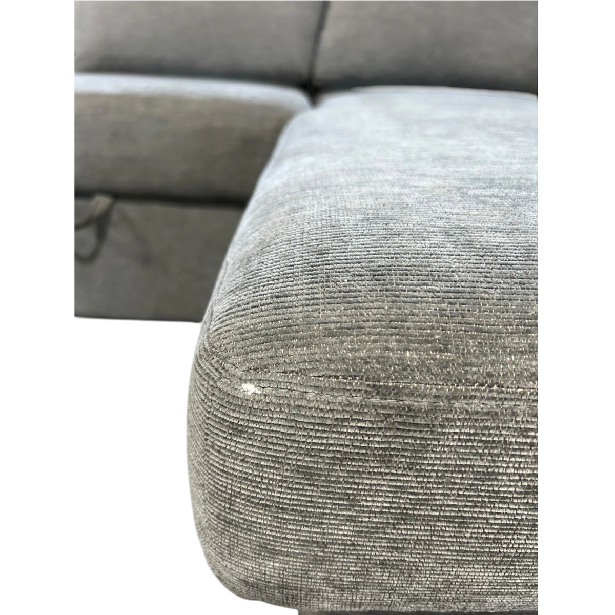 Coddle Cameron Convertible Sofa with Reversible Chaise and Storage, Gray