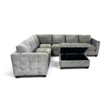 Thomasville Kylie Fabric Sectional with Ottoman