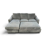 Coddle Aria Fabric Sleeper Sectional with Reversible Storage Chaise